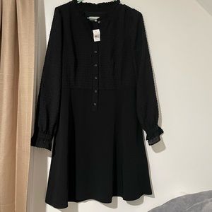 Loft black mid dress
